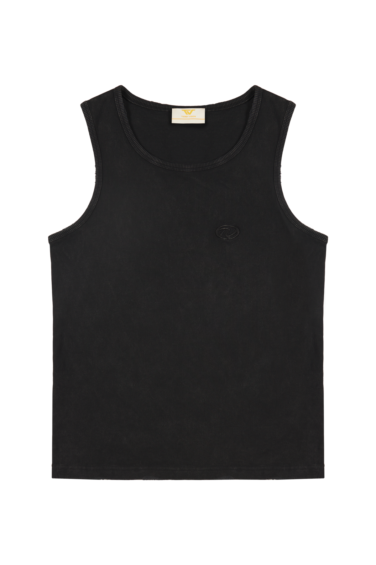 Black "Echoes" Tank Top