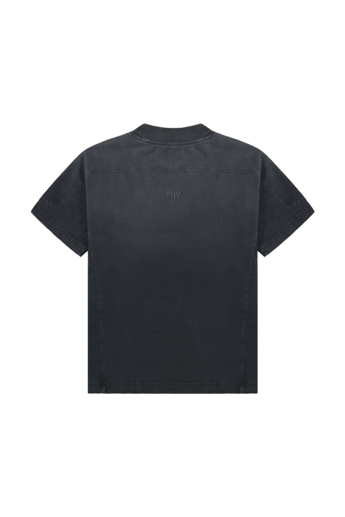 Black Washed Slim Tee