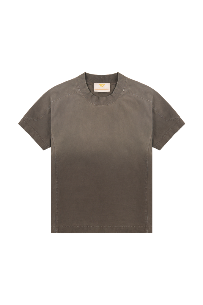 Brown Washed Slim Tee