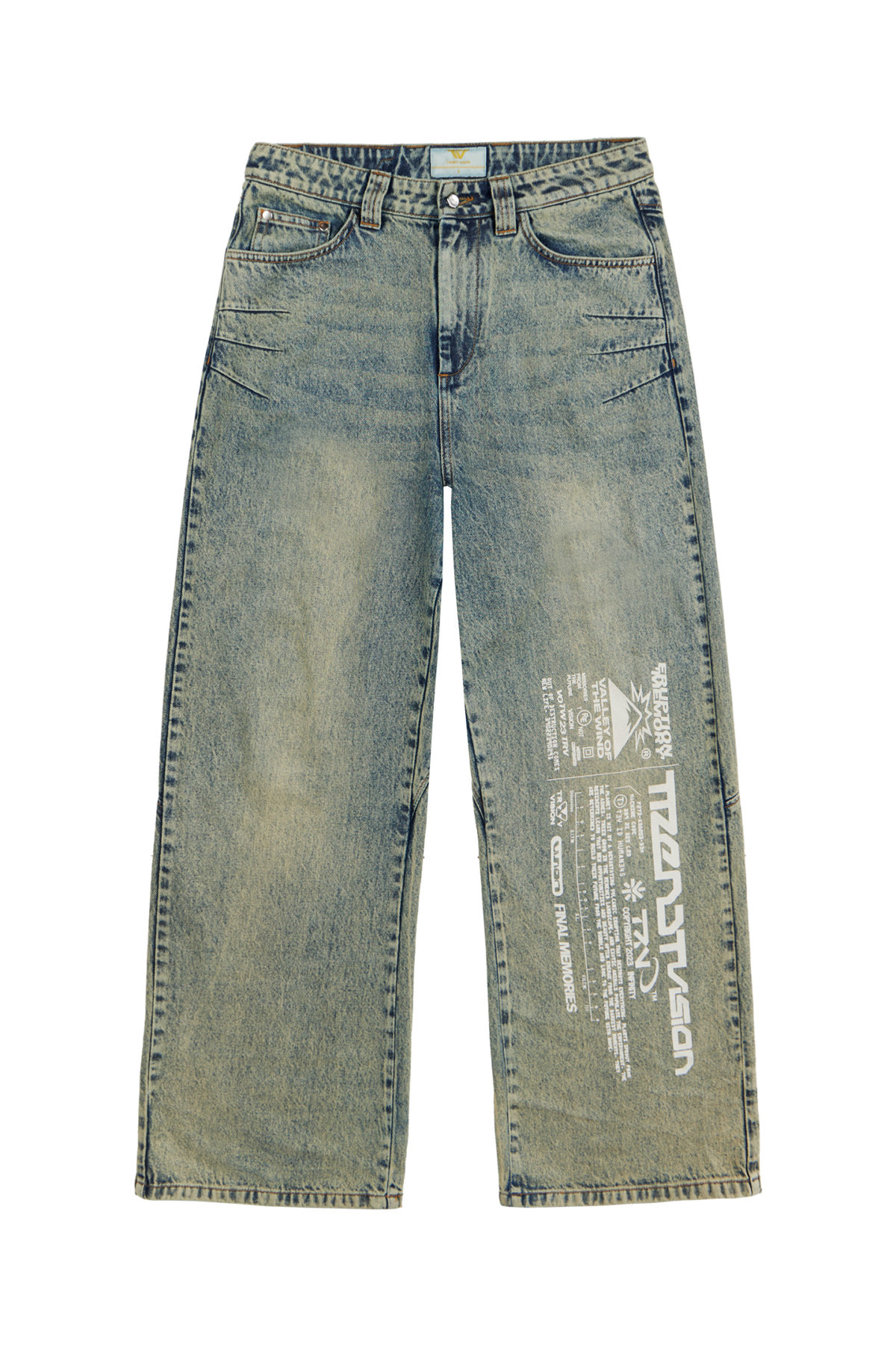 Blue "Eruption" Denim