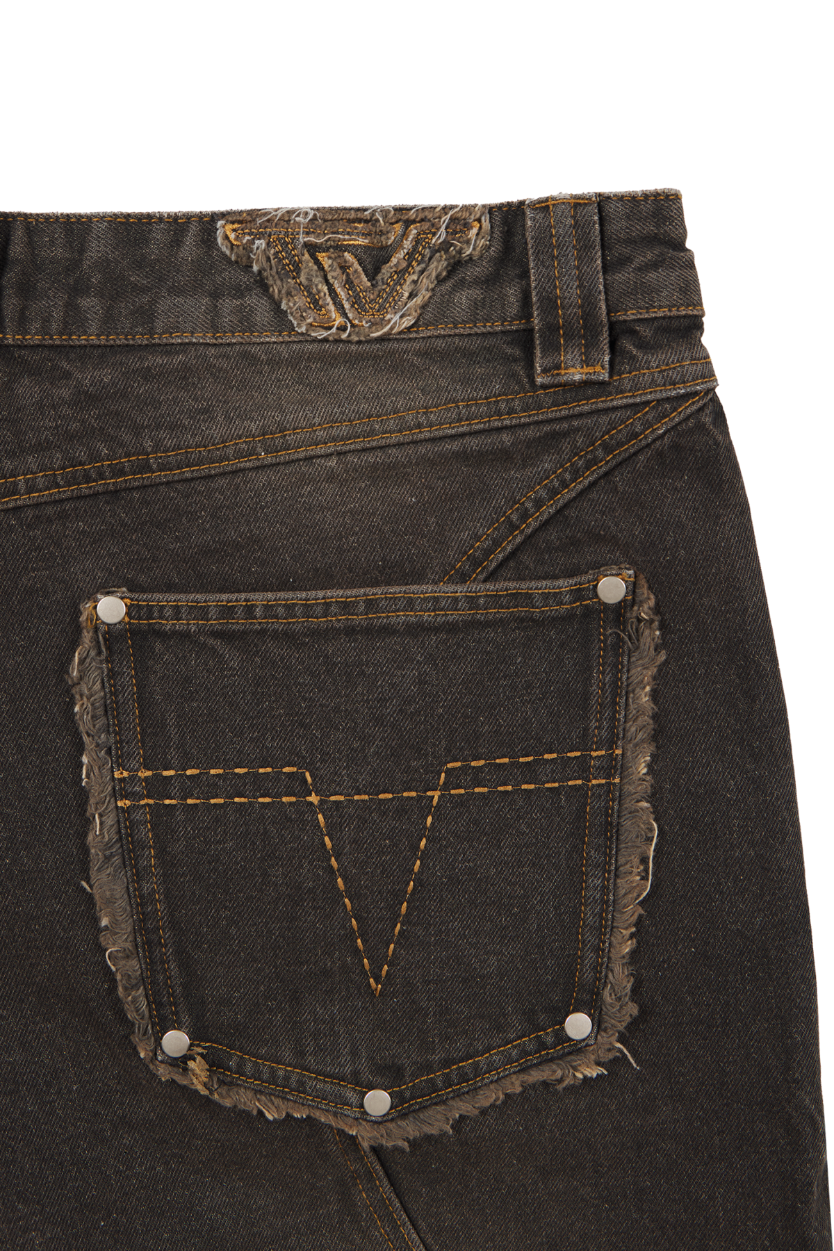 Mud Brown Basic Denim