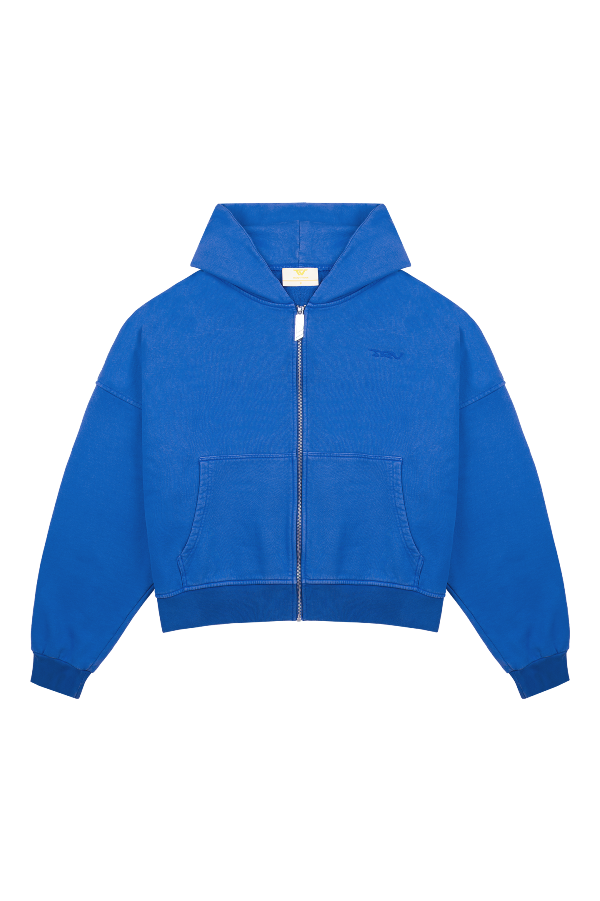 Blue Logo Zip Hoodie