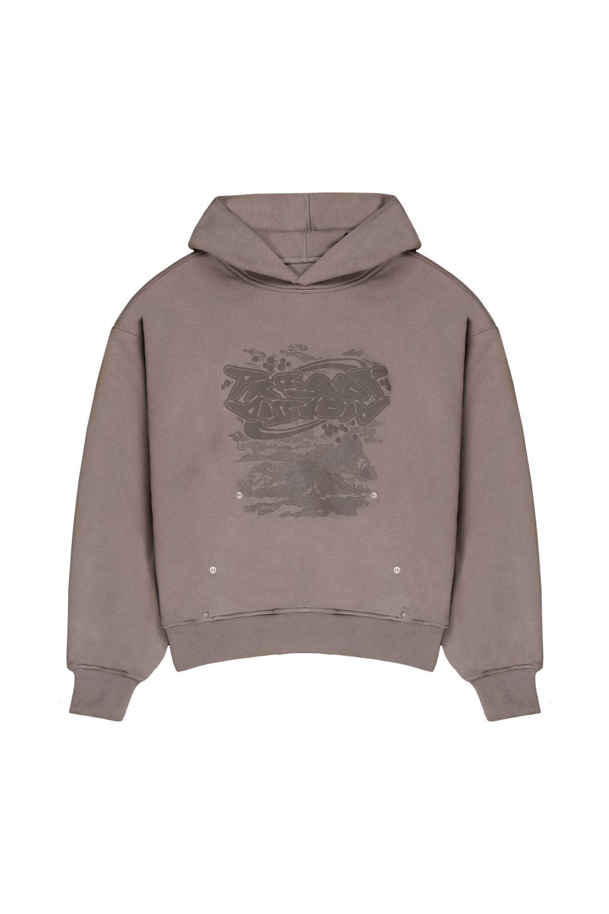 Double Layered Hoodie Stone